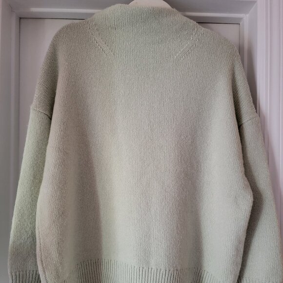Vince Marbled Funnel Neck Wool Blend Sweater, Size L, NWT - Picture 4 of 16